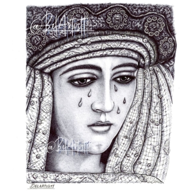 Dibujo de la Esperanza de Triana