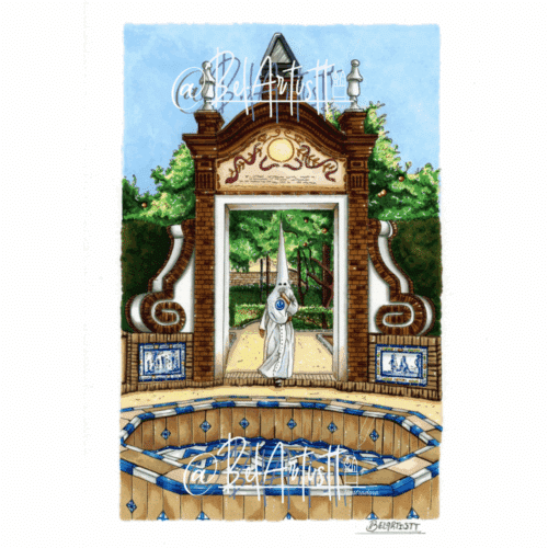 Nazareno de la Candelaria en los Jardines de Murillo