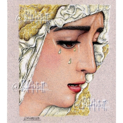 Virgen de la Salud de San Gonzalo, primer plano, obra de Belartistt.